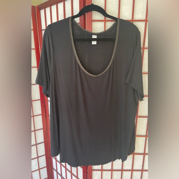 OLD NAVY LUXE Gold Tread Trim Top - Picture 1 of 3